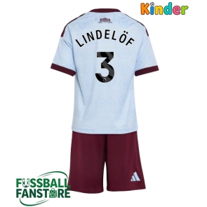 Aston Villa Victor Lindelof #3 Replik 3rd trikot Kinder 2026-27 Kurzarm (+ Kurze Hosen)